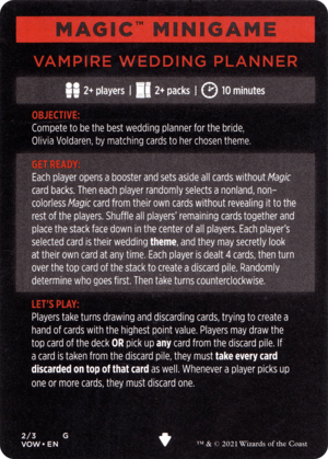 Vampire Wedding Planner (cont'd)