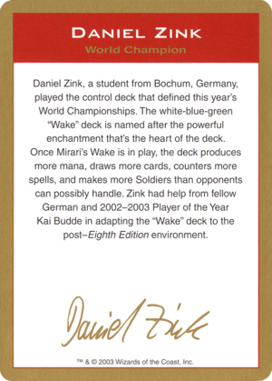 Daniel Zink Bio