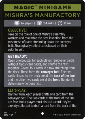 Mishra's Manufactory (cont'd)