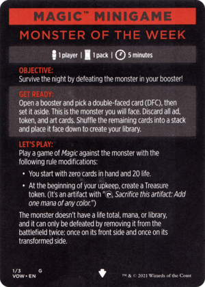 Monster of the Week (cont'd)