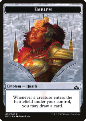 Huatli, Radiant Champion Emblem