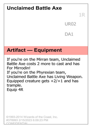 Unclaimed Battle Axe