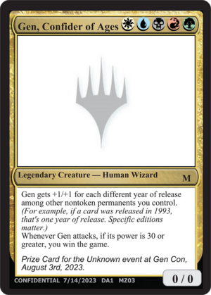 Gen, Confider of Ages