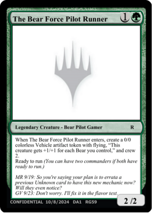 The Bear Force Pilot Runner