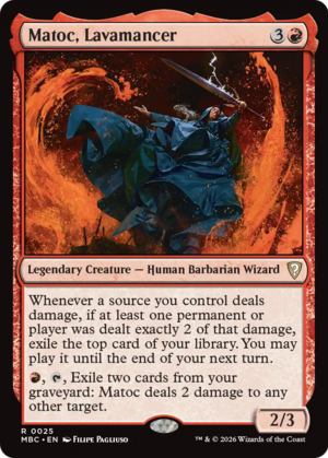 Matoc, Lavamancer