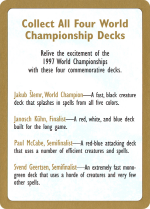 1997 World Championships Ad