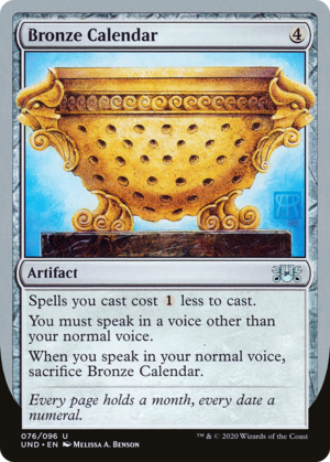 Bronze Calendar