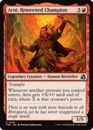 Arni, Renowned Champion