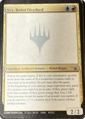 Syx, Robot Overlord