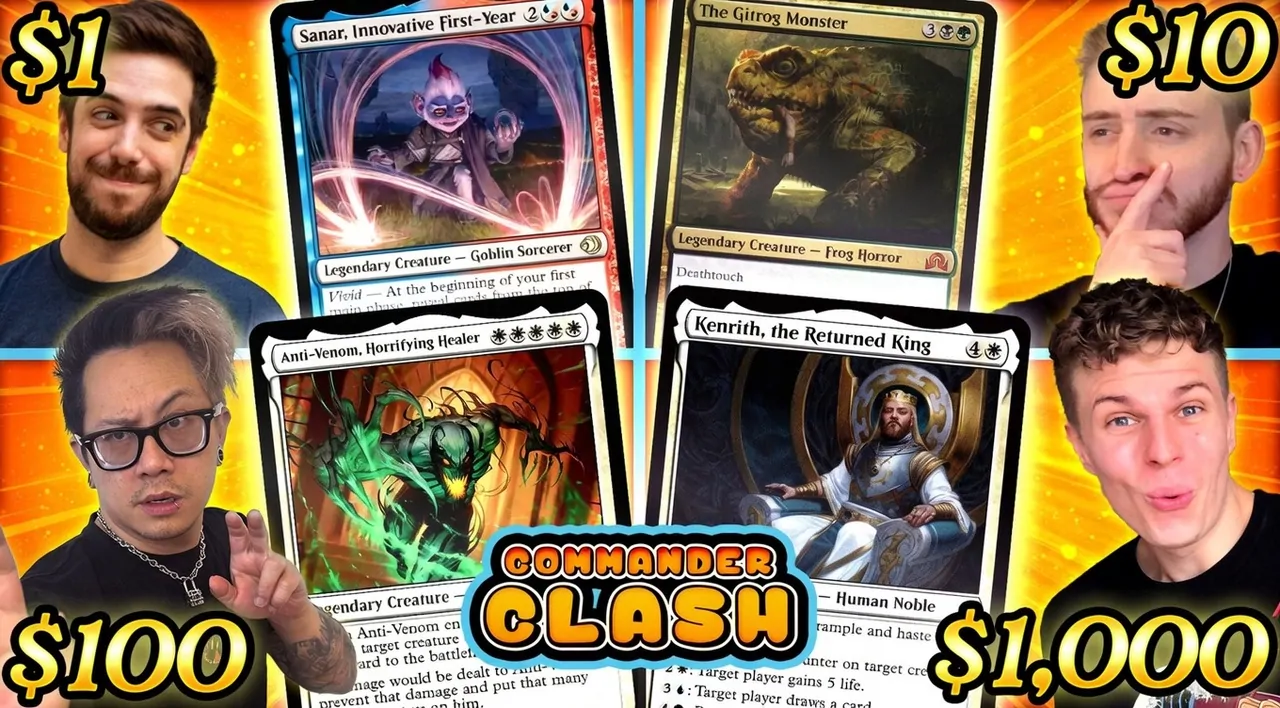 $1 vs. $10 vs $100 vs. $1,000 | Commander Clash S20 E2