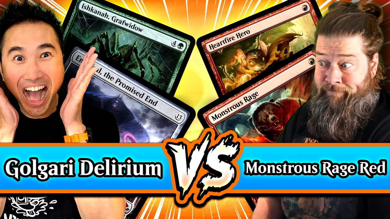 Golgari Delirium (2016) vs. Monstrous Rage Red (2025) | Best Standard Deck Ever Top 64