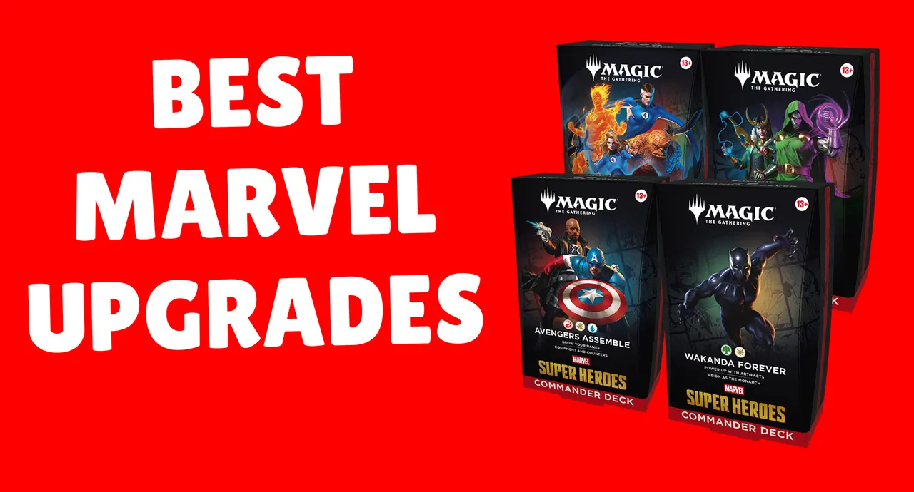 Upgrading All the Marvel Commander Precons Using Only Marvel Cards!